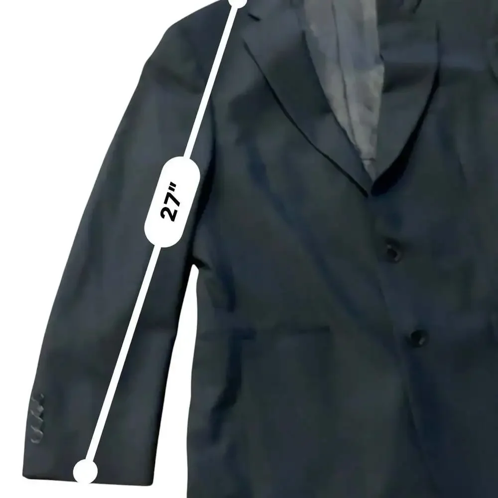 Brooks Brothers 346 Stretch Navy Blazer Sport Coat ~36L Mens
